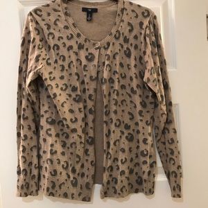 Leopard print Gap cardigan